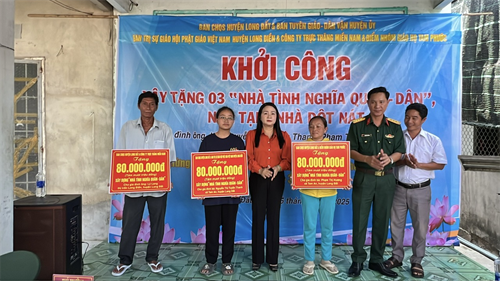 Ban CHQS huyện Long Đất khởi công xây dựng “Nhà tình nghĩa quân - dân”