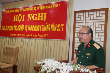 Giao ban công tác nghiệp vụ văn phòng 6 tháng đầu năm 2017
