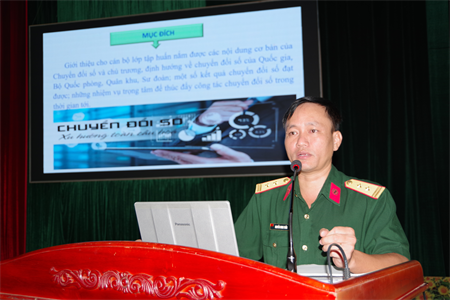 Sư đoàn 7 tập huấn chuyển đổi số năm 2025