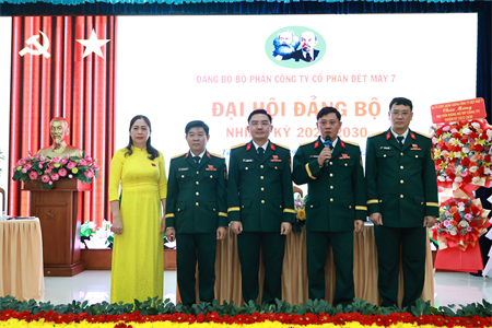 Đại hội Đảng bộ Công ty Dệt may 7 nhiệm kỳ 2025 – 2030 thành công tốt đẹp