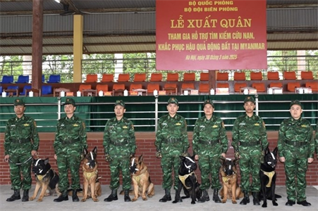 Bộ đội Biên phòng lên đường hỗ trợ tìm kiếm cứu nạn tại Myanmar