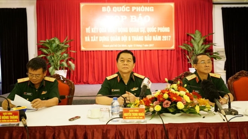 ​Bộ Quốc phòng họp báo thông tin tình hình quân sự, quốc phòng 6 tháng đầu năm 2017