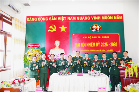 Đại hội Chi bộ Ban Tài chính Cục Hậu cần - Kỹ thuật nhiệm kỳ 2025-2030