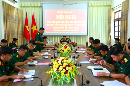 Đảng ủy Trung đoàn 271 tổng kết công tác kiểm tra, giám sát và thi hành kỷ luật Đảng nhiệm kỳ 2020-2025