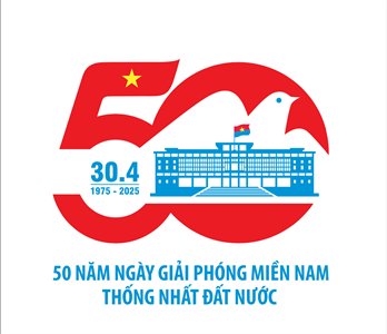Biểu trưng (logo) tuyên truyền Kỷ niệm 50 năm Ngày Giải phóng miền Nam thống nhất đất nước