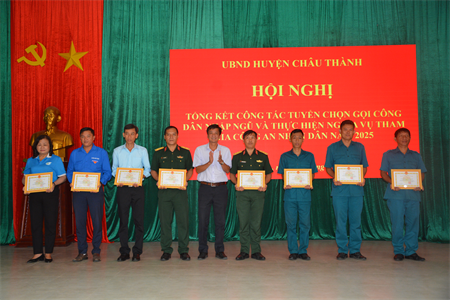 Huyện Châu Thành hoàn thành tốt công tác tuyển quân năm 2025