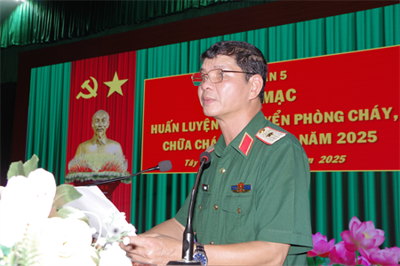 Quân khu 7 khai mạc huấn luyện đội tuyển tham gia Hội thao phòng cháy, chữa cháy toàn quân năm 2025