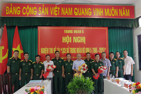 Nghiệm thu đề tài “Lịch sử Trung đoàn bộ binh 5 giai đoạn 1965 - 2025”