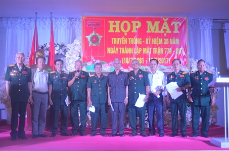 Ban liên lạc truyền thống Mặt trận 779 họp mặt kỷ niệm 36 năm thành lập (18/7/1981 – 18/7/2017)