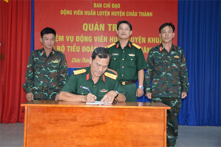 Huyện Châu Thành quán triệt nhiệm vụ động viên huấn luyện dự bị động viên năm 2025