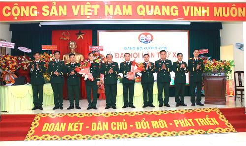 Đại hội Đảng bộ Xưởng Z735, quyết tâm thực hiện hiệu quả 3 khâu đột phá