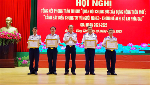 Bộ Tư lệnh Vùng Cảnh sát biển 3 thực hiện hiệu quả phong trào thi đua “Quân đội chung sức xây dựng nông thôn mới”