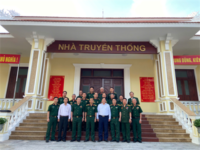 Bộ CHQS tỉnh Bình Dương gặp mặt Cựu chiến binh Tiểu đoàn Hoàng Liên Sơn 2