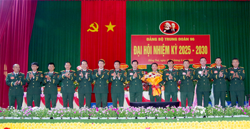 Đảng bộ Trung đoàn 96, Sư đoàn 309 tổ chức đại hội nhiệm kỳ 2025 - 2030