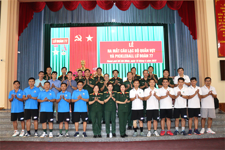 Lễ ra mắt CLB Quần vợt và Pickleball Lữ đoàn 77