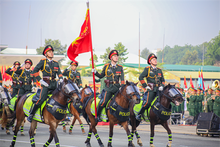 Khối cảnh sát cơ động kỵ binh sẵn sàng cho Đại lễ