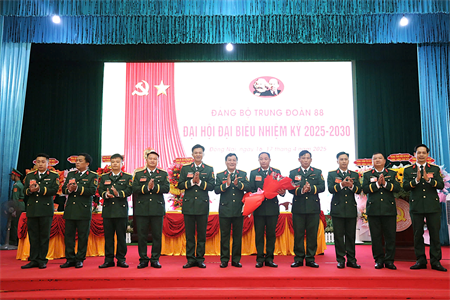 Đảng bộ Trung đoàn 88 tổ chức thành công Đại hội đại biểu nhiệm kỳ 2025-2030