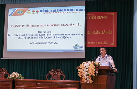 Bộ Tư lệnh Vùng cảnh sát biển 3 tuyên truyền về biển, đảo
