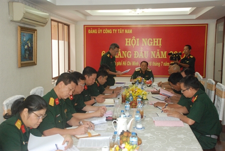 Đảng ủy Công ty Tây Nam: Hội nghị 6 tháng đầu năm 2017