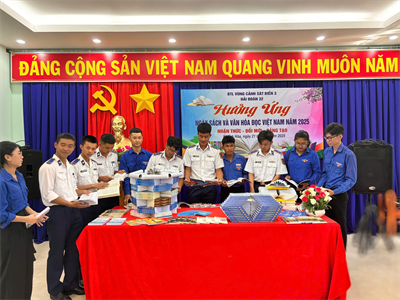 Bộ Tư lệnh Vùng Cảnh sát biển 3 hưởng ứng Ngày sách và Văn hóa đọc Việt Nam năm 2025