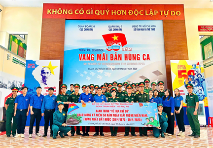 Tuổi trẻ LLVT tỉnh Bình Dương hành trình “Về địa chỉ đỏ” tại Bảo tàng Chiến dịch Hồ Chí Minh