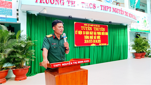 Ban CHQS thành phố Vũng Tàu tuyên truyền kỷ niệm 50 năm Ngày giải phóng miền Nam