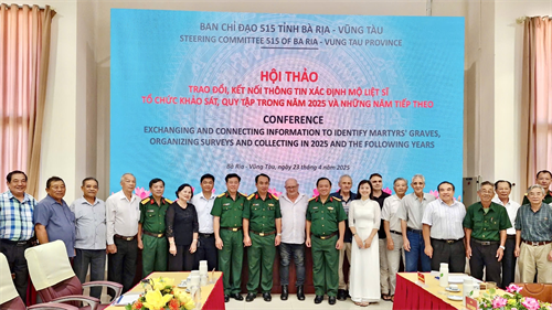 Ban chỉ đạo 515 tỉnh Bà Rịa - Vũng Tàu hội thảo trao đổi, kết nối thông tin xác định mộ liệt sĩ