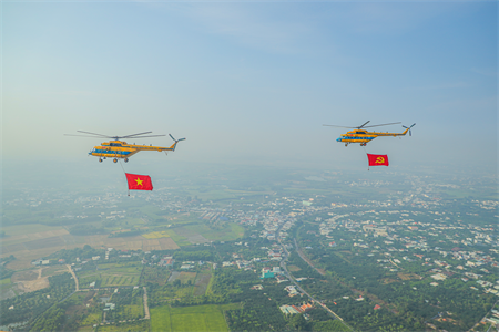 Phong cảnh Đồng Nai qua góc nhìn trực thăng huấn luyện