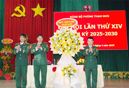 Đảng bộ Phòng Tham mưu Sư đoàn 7 Đại hội lần thứ XIV, nhiệm kỳ 2025-2030 thành công tốt đẹp