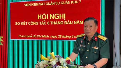 Viện Kiểm sát quân sự Quân khu sơ kết công tác kiểm sát quân sự 6 tháng đầu năm 2025