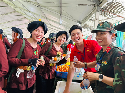 Bộ CHQS tỉnh Bà Rịa - Vũng Tàu tiếp sức động viên các lực lượng tham gia tổng duyệt diễu binh, diễu hành