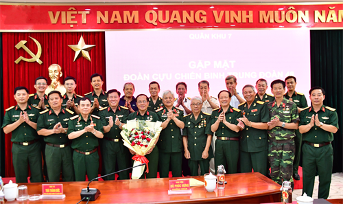 Bộ Tư lệnh Quân khu 7 gặp mặt đoàn Cựu chiến binh Trung đoàn 48, Sư đoàn 320B
