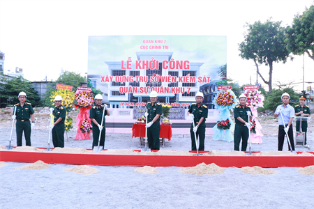Khởi công xây dựng trụ sở Viện kiểm sát quân sự Quân khu 7