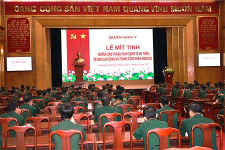 Lễ Mít tinh hưởng ứng Tháng hành động về an toàn, vệ sinh lao động và Tháng Công nhân năm 2025