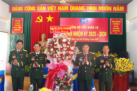 Đảng bộ Tiểu đoàn 18, Sư đoàn 5 tổ chức thành công Đại hội nhiệm kỳ 2025 - 2030