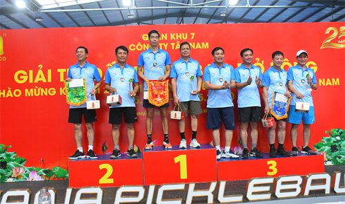 Công ty Tây Nam tổ chức giải thi đấu Pickleball chào mừng kỷ niệm 25 năm Ngày truyền thống công ty (15/5/2000 – 15/5/2025)