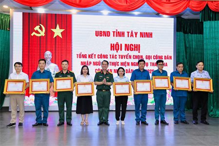 Tỉnh Tây Ninh hoàn thành tốt nhiệm vụ tuyển chọn, gọi công dân nhập ngũ năm 2025