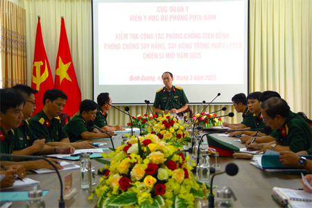 Viện Y học dự phòng phía Nam, Cục Quân y kiểm tra công tác phòng, chống dịch bệnh tại Trung đoàn 271
