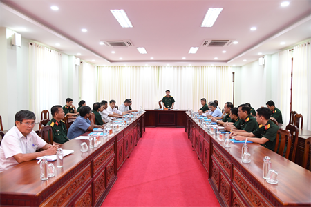 Bộ CHQS tỉnh Long An nghiệm thu kỷ yếu Trường Quân sự tỉnh