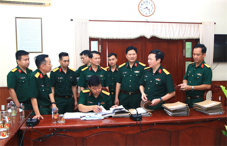 Cục Bảo vệ An ninh Quân đội kiểm tra, nắm tình hình công tác nội bộ của Bộ CHQS tỉnh Long An và Sư đoàn 5