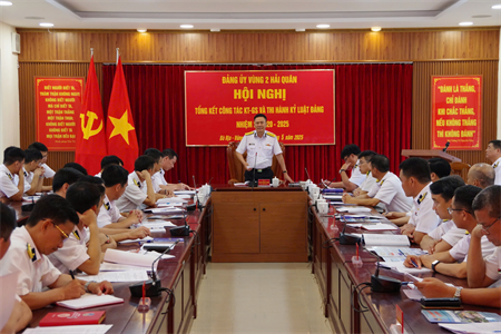 Đảng ủy Vùng 2 Hải quân tổng kết công tác kiểm tra, giám sát nhiệm kỳ 2020 – 2025
