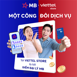 Gần 400 siêu thị Viettel Store trở thành “Ngân hàng nối dài” của MB