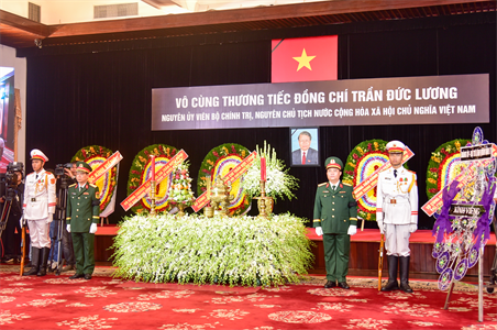 Cử hành trọng thể Lễ viếng nguyên Chủ tịch nước Trần Đức Lương