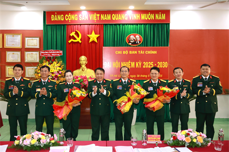 Chi bộ Ban Tài chính, Cục Chính trị Quân khu đại hội nhiệm kỳ 2025 – 2030