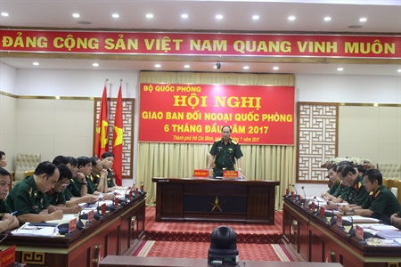 Hội nghị giao ban công tác Đối ngoại quốc phòng 6 tháng đầu năm 2017