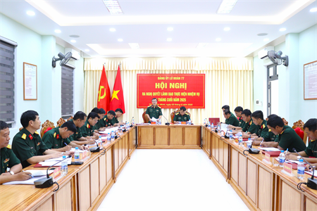 Đảng ủy Lữ đoàn 77 ra nghị quyết lãnh đạo thực hiện nhiệm vụ 6 tháng cuối năm 2025