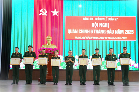 Lữ đoàn 77: Hội nghị quân chính 6 tháng đầu năm 2025