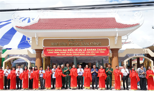 Khánh thành công trình trùng tu Di tích Đền thờ Trung tướng Đồng Văn Cống