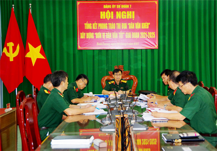 Đảng ủy Sư đoàn 7 tổng kết Phong trào Thi đua “Dân vận khéo”, xây dựng “Đơn vị Dân vận tốt” giai đoạn 2021-2025