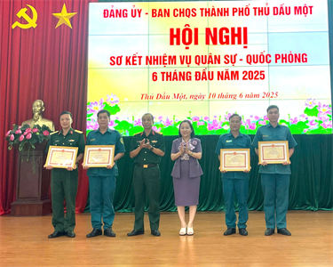 LLVT thành phố Thủ Dầu Một, tỉnh Bình Dương hoàn thành tốt nhiệm vụ 6 tháng đầu năm 2025
